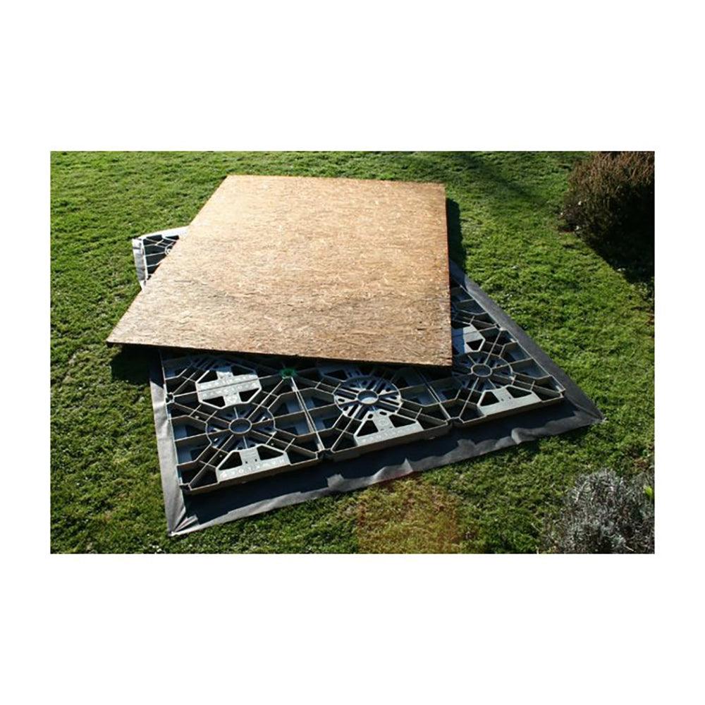 12x12 Hawklok Plastic Garden Shed Base - Builders Emporium