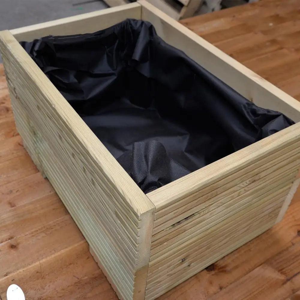600mm x 300mm x 400mm Swedish Pressure Treated Wooden Decking Planter - Builders Emporium
