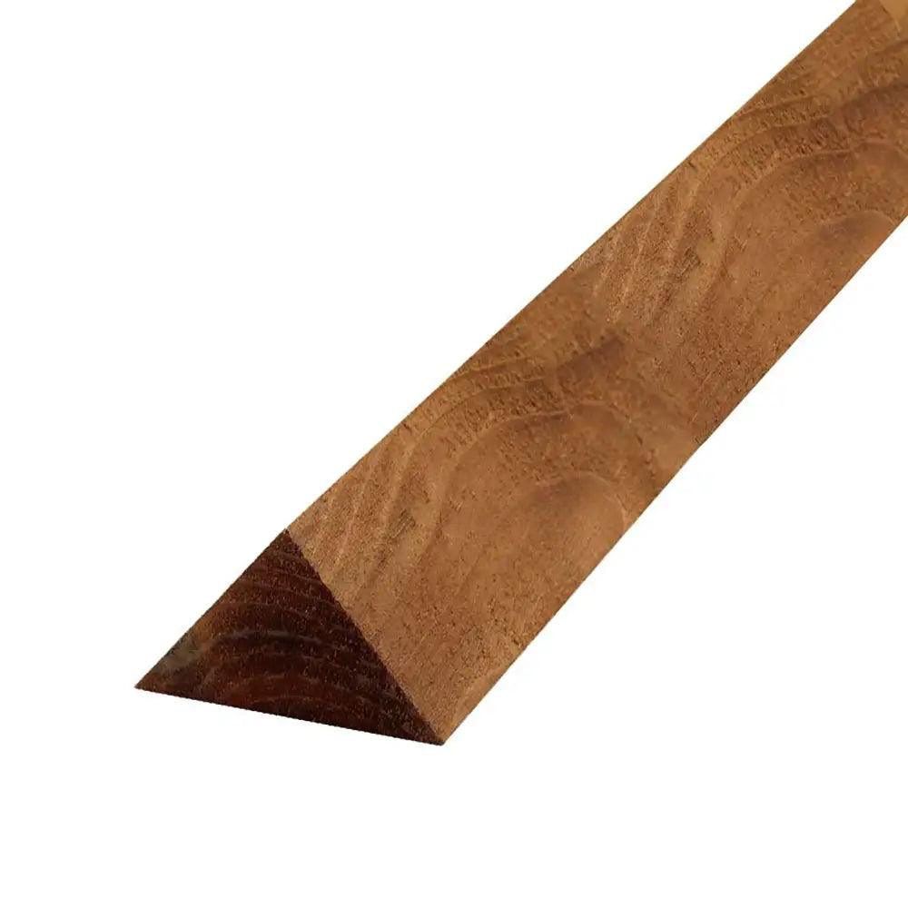 75mm x 75mm 3 Meter Brown Treated Arris Rail - Builders Emporium