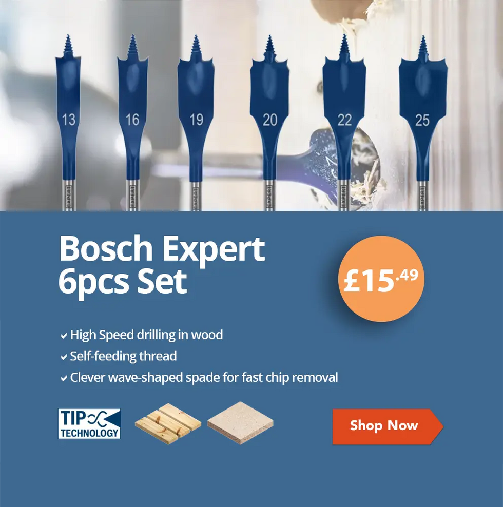 Bosch 2609255269 SelfCut Speed Flat Wood Spade Drill Bit Set