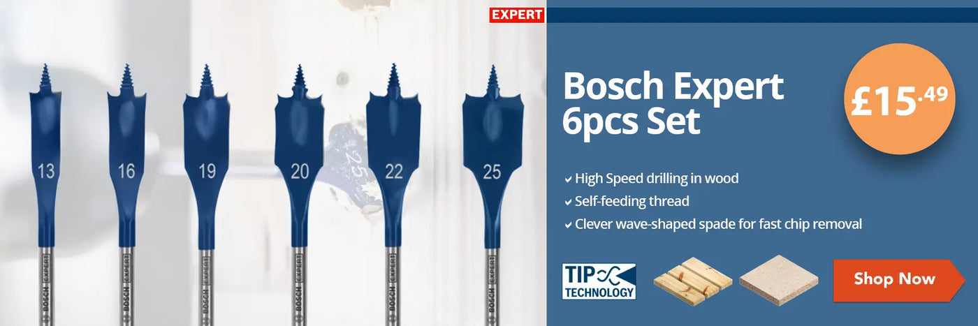 Bosch 2609255269 SelfCut Speed Flat Wood Spade Drill Bit Set 