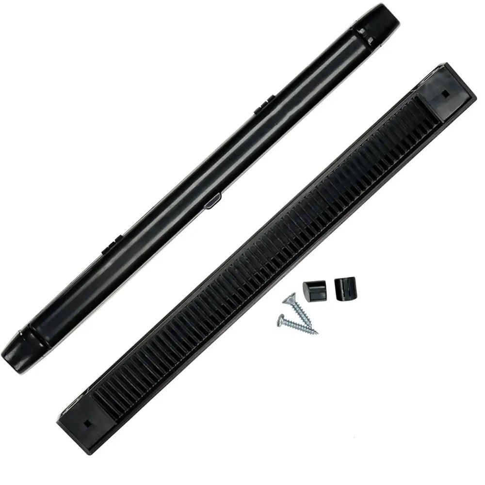 Draak 407mm Black Window Trickle Slot Vent Internal & External With Fixings - Builders Emporium
