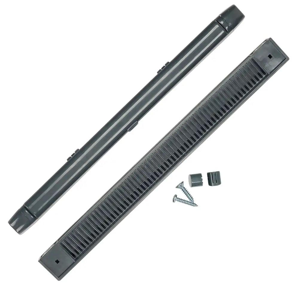Draak 407mm Charcoal Window Trickle Slot Vent Internal & External With Fixings - Builders Emporium