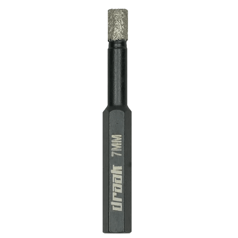 Draak 7mm Dry Diamond Vacuum Brazed Drill Bit - Builders Emporium