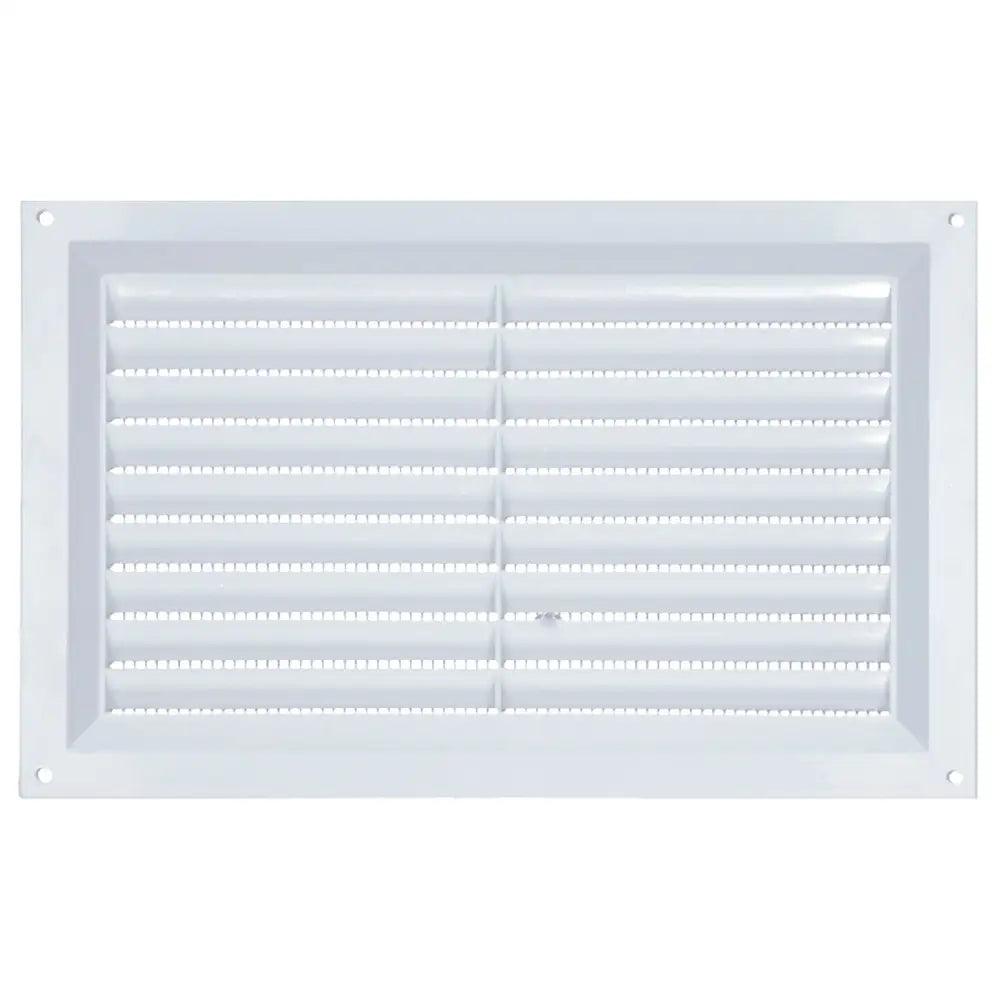 Draak 9x6 White PVC Louvre Ventilator 225mm x 150mm - Builders Emporium