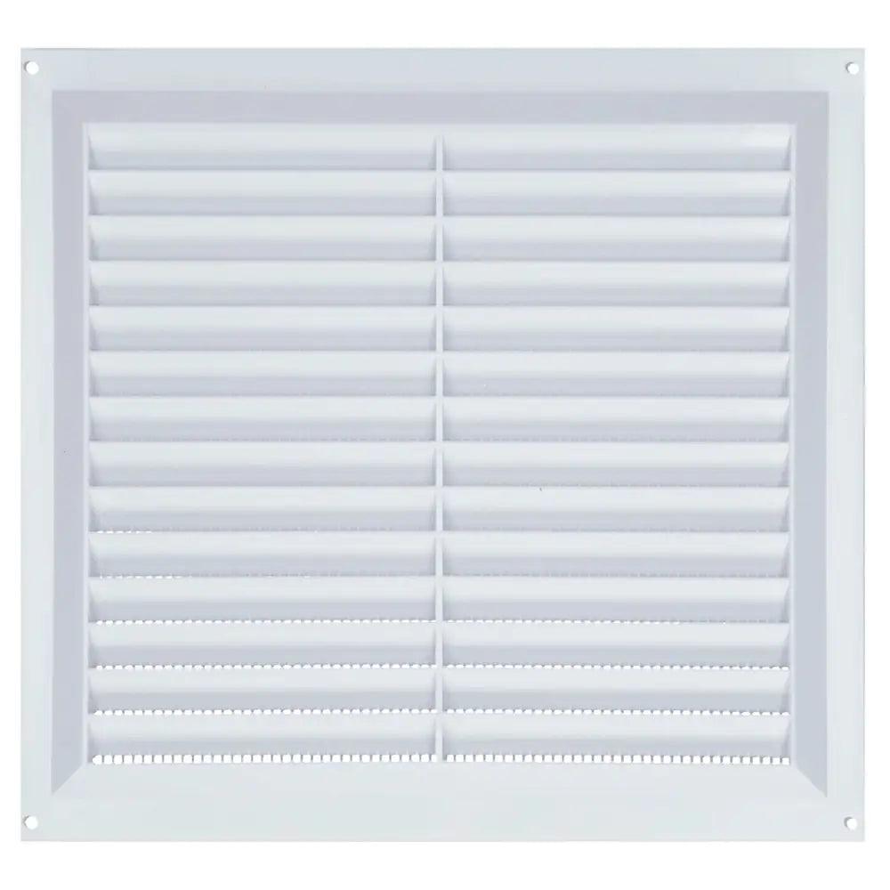 Draak 9x9 White PVC Louvre Ventilator 225mm x 225mm - Builders Emporium