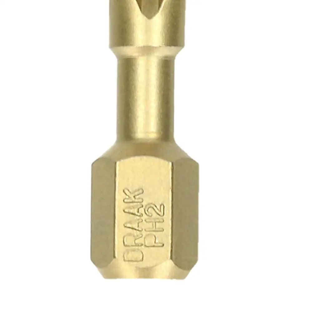 Draak PH2 25mm x 2 Titanium Impact Bits - Builders Emporium