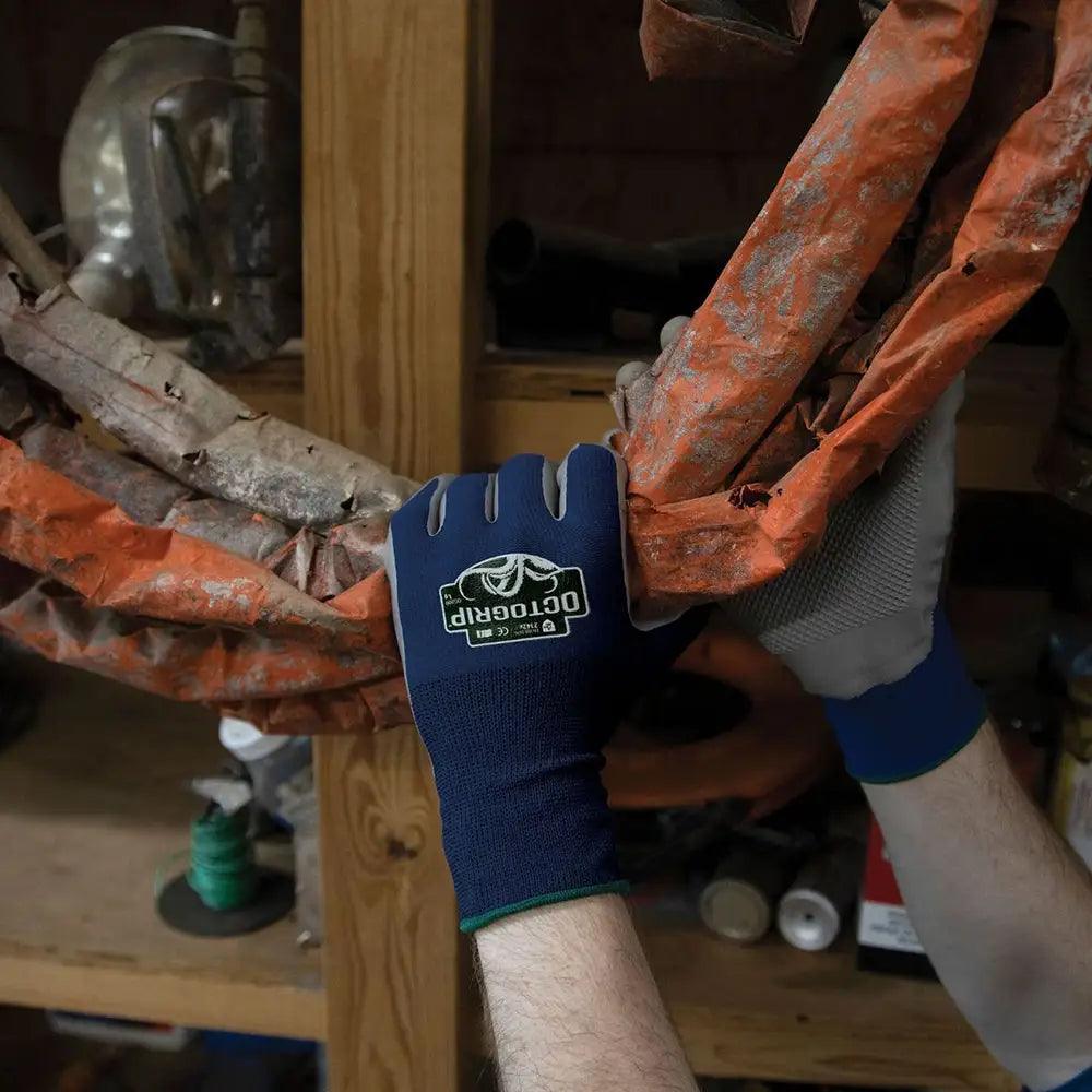 Octogrip OG200 9 Large Heavy Duty 15G Nylon Lycra Palm Glove - Builders Emporium