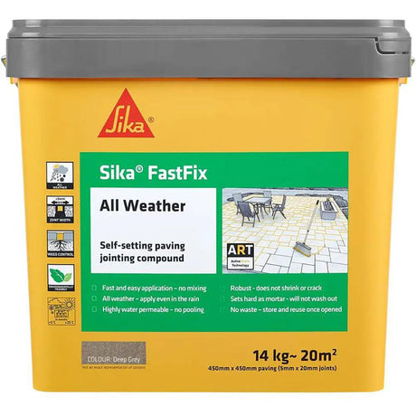 Sika Fastfix SKFFIXDPG15 Compound All Weather Deep Grey 14kg - Builders Emporium