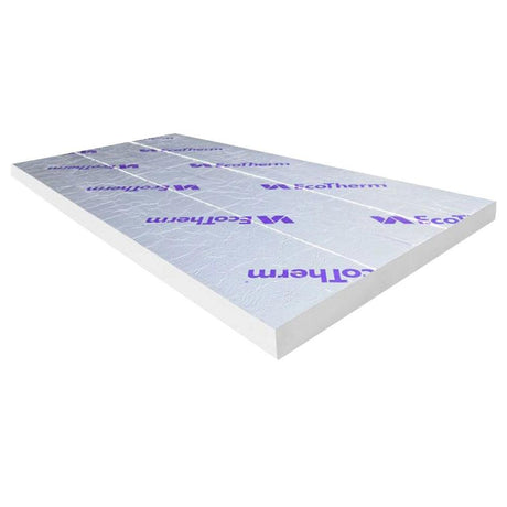 100mm Ecotherm Eco-Versal PIR Insulation Board 2400mm x 1200mm (2.88m2 / Board) - Builders Emporium