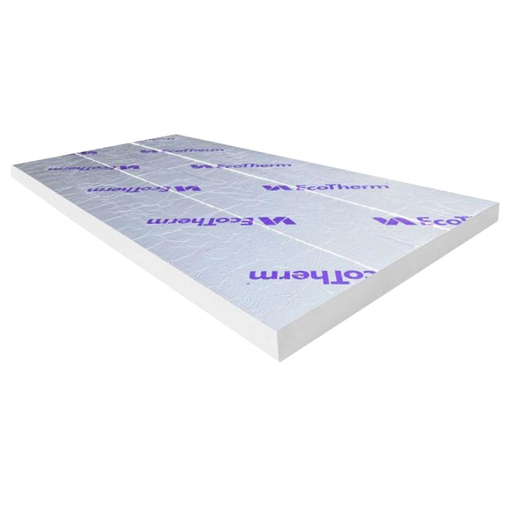 130mm Ecotherm Eco-Versal PIR Insulation Board 2400mm x 1200mm (2.88m2 / Board) - Builders Emporium