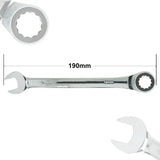 14mm Ratchet Spanner Steel Fixed Head Gear Open End & Ring Draak