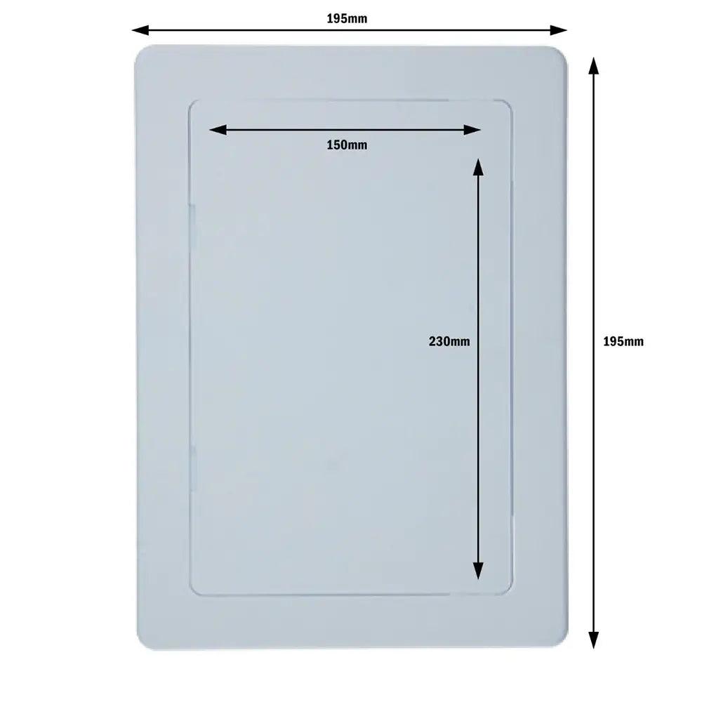 150mm x 230mm Draak Plastic Access Panel - Builders Emporium