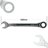 19mm Ratchet Spanner Steel Fixed Head Gear Open End & Ring Draak