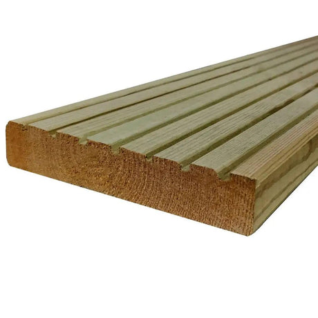 26mm x 145mm Treated Timber Swedish Decking 3600mm - Builders Emporium