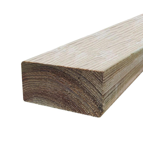 47mm x 100mm Treated Sawn Carcassing Timber 2400mm (4'' x 2'') - Builders Emporium