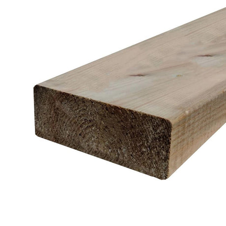 47mm x 175mm Treated Sawn Carcassing Timber 3600mm (7'' x 2'') - Builders Emporium