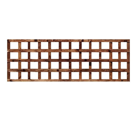 6' x 2' Brown Treated Garden Trellis Panel - Builders Emporium