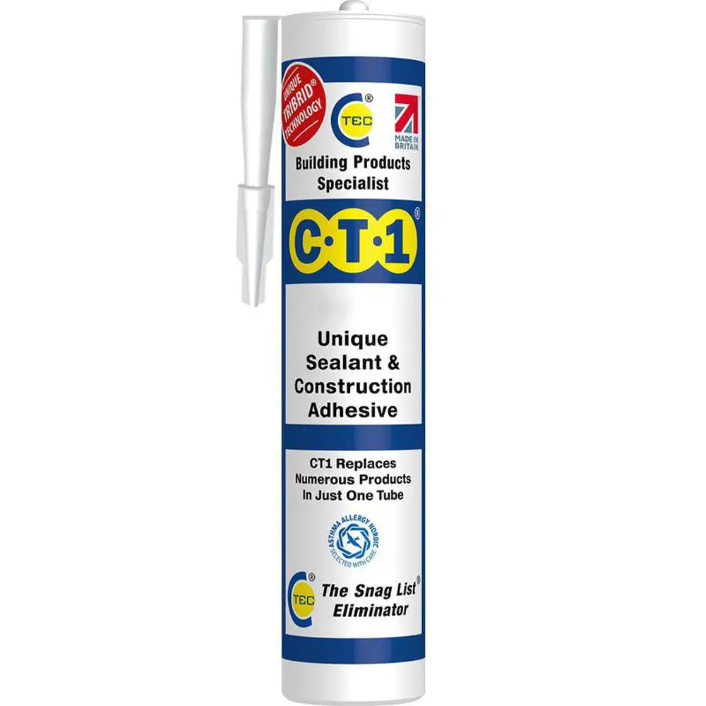 C-Tec CT1 Sealant & Construction Adhesive 290ml Black