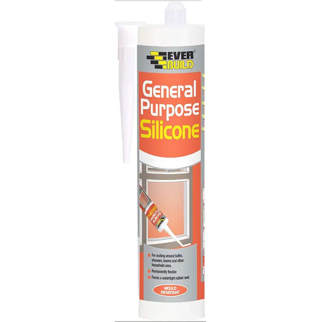 Everbuild General Purpose Silicone Clear Sealant | Builders Emporium