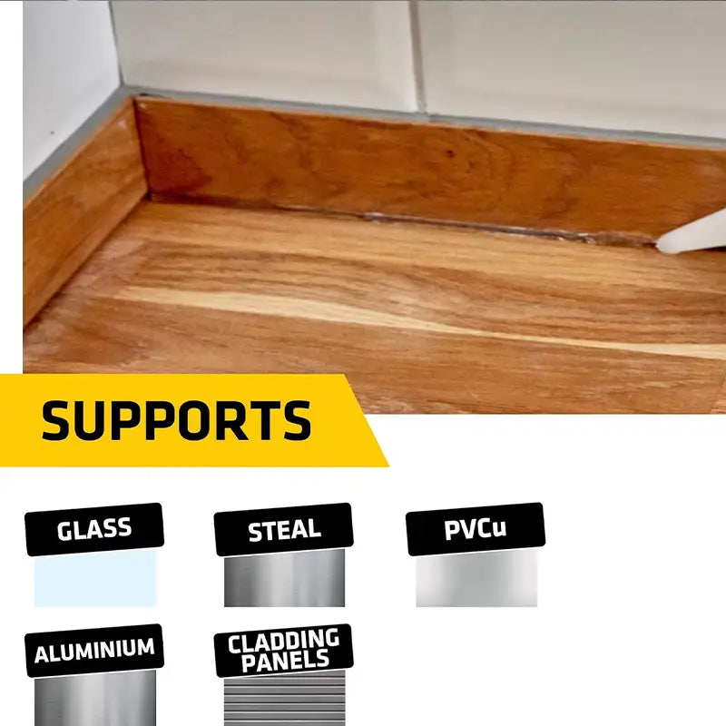 Everbuild General Purpose Silicone White Sealant Materials | Builders Emporium