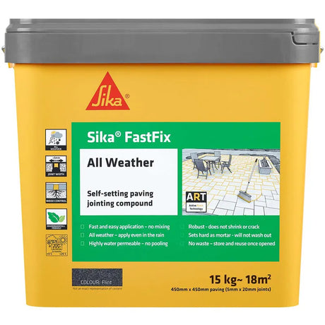 Sika Fastfix SKFFIXFL15 Compound All Weather Flint 15Kg | Builders Emporium