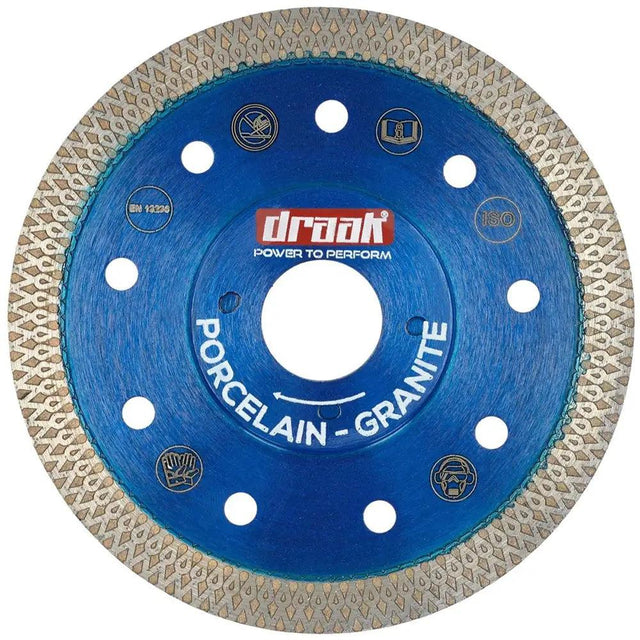 Draak 115mm Ultra Thin Diamond Cutting Disc 4.5 Inch - Builders Emporium