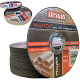 Draak 115mm x 1mm Ultra Thin Cutting Disc x10 - Builders Emporium