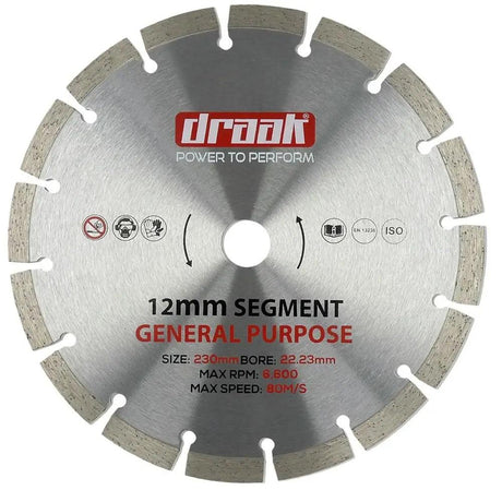 Draak 230mm x 22.23mm General Purpose Cutting Disc - Builders Emporium