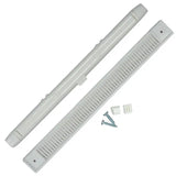 Draak 263mm White Window Trickle Slot Vent Internal & External With Fixings - Builders Emporium