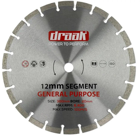 Draak 300mm x 20mm General Purpose Cutting Disc - Builders Emporium