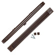 Draak 407mm Brown Window Trickle Slot Vent Internal & External With Fixings - Builders Emporium