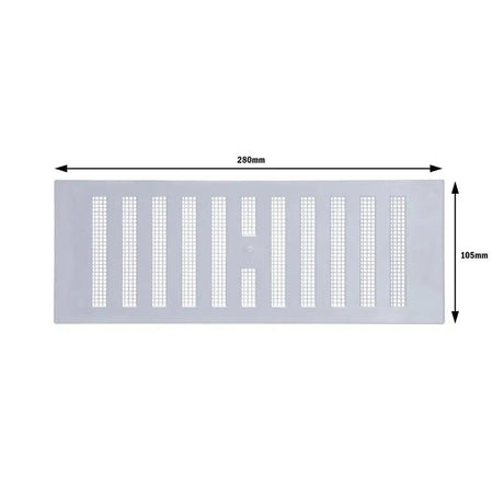 Draak 9x3 Adjustable Louvre Ventilator 225mm x 75mm - Builders Emporium