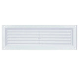 Draak 9x3 White PVC Louvre Ventilator 225mm x 75mm - Builders Emporium