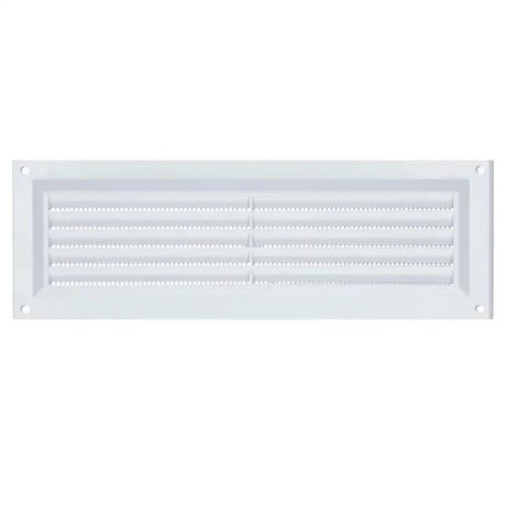 Draak 9x3 White PVC Louvre Ventilator 225mm x 75mm - Builders Emporium