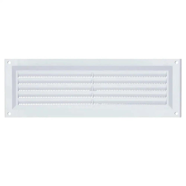 Draak 9x3 White PVC Louvre Ventilator 225mm x 75mm - Builders Emporium