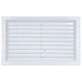 Draak 9x6 White PVC Louvre Ventilator 225mm x 150mm - Builders Emporium