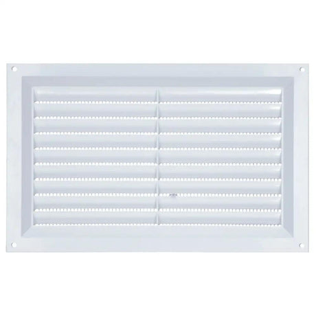 Draak 9x6 White PVC Louvre Ventilator 225mm x 150mm - Builders Emporium