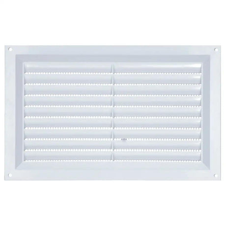 Draak 9x6 White PVC Louvre Ventilator 225mm x 150mm - Builders Emporium