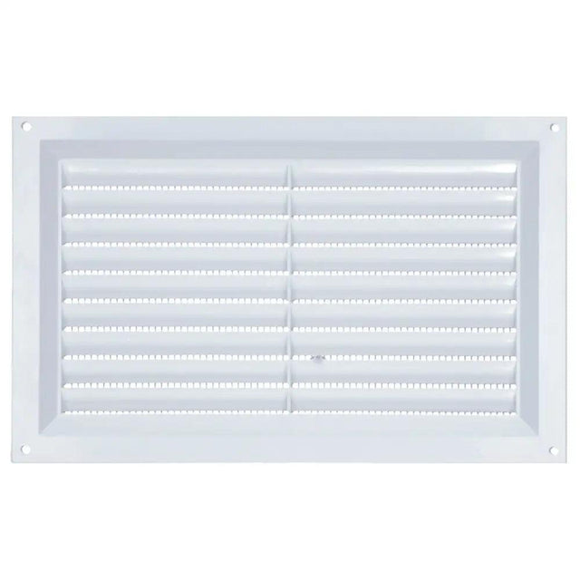 Draak 9x6 White PVC Louvre Ventilator 225mm x 150mm - Builders Emporium