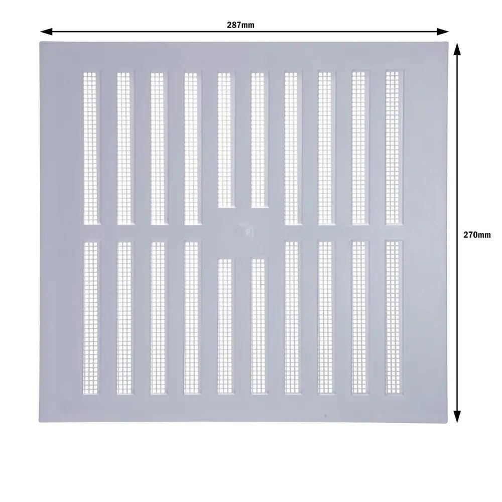 Draak 9x9 Adjustable Louvre Ventilator 225mm x 225mm - Builders Emporium