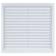 Draak 9x9 White PVC Louvre Ventilator 225mm x 225mm - Builders Emporium