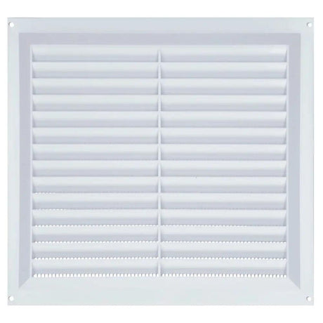 Draak 9x9 White PVC Louvre Ventilator 225mm x 225mm - Builders Emporium