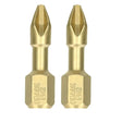 Draak PH2 25mm x 2 Titanium Impact Bits - Builders Emporium