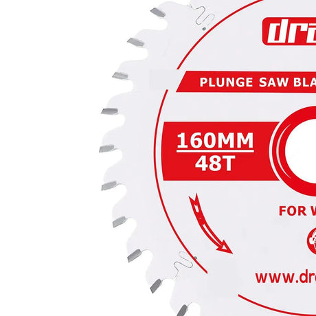 Draak TCT Track Circular Saw Blade 165mm x 20mm x 48T - Builders Emporium