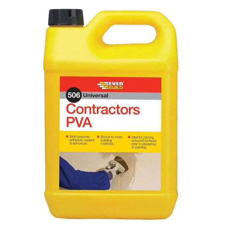 Everbuild 506 Contractors PVA 5Kg CONPVA5 - Builders Emporium