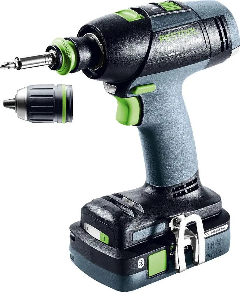 Festool Cordless Drill T18+3 HPC4,0 I-PlusP21 577198 - Builders Emporium