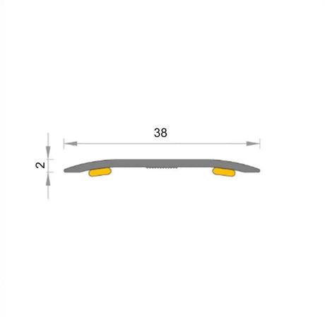 Light Oak Threshold Cover Strip 38mm x 2700mm - Builders Emporium