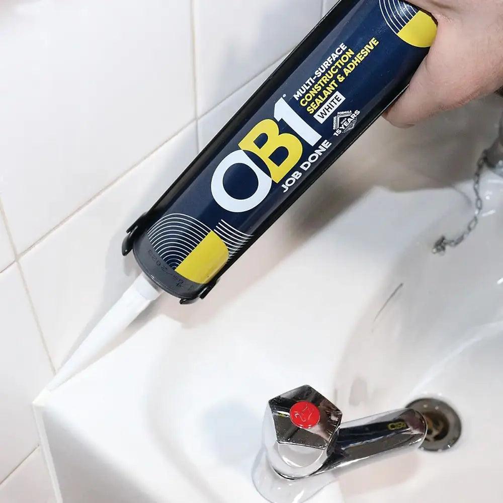 OB1 Multi-Surface 290ml Sealant & Adhesive - Black - Builders Emporium