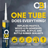 OB1 Multi-Surface 290ml Sealant & Adhesive - Clear - Builders Emporium